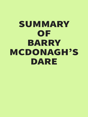 cover image of Summary of Barry McDonagh's Dare